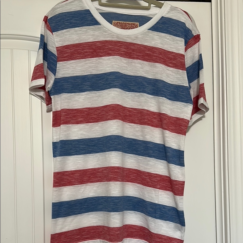 Red and Blue Striped T-Shirt